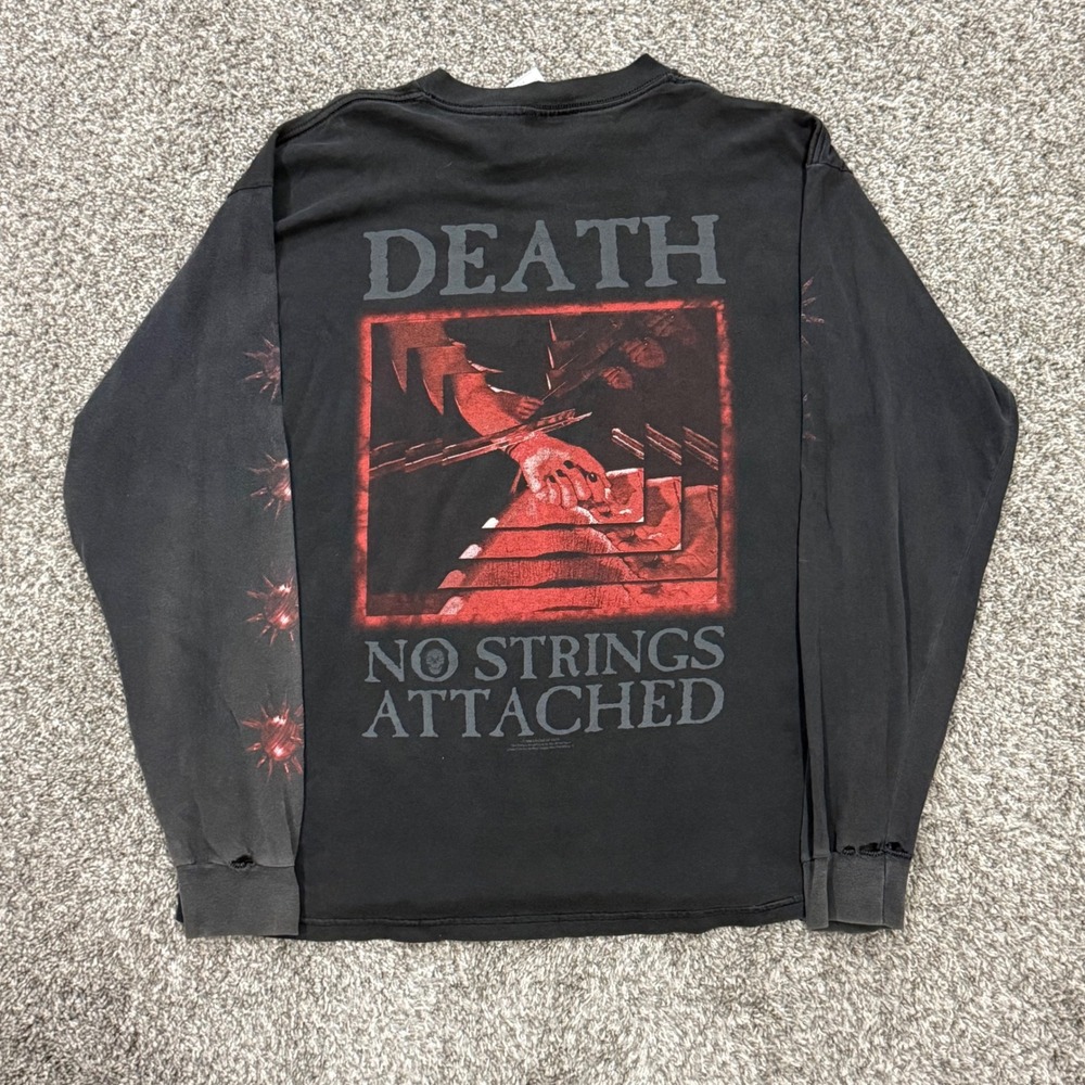 Vintage 1999 Cradle of Filth Death No Strings Attached Long Sleeve Shirt Mens XL - Picture 3 of 11
